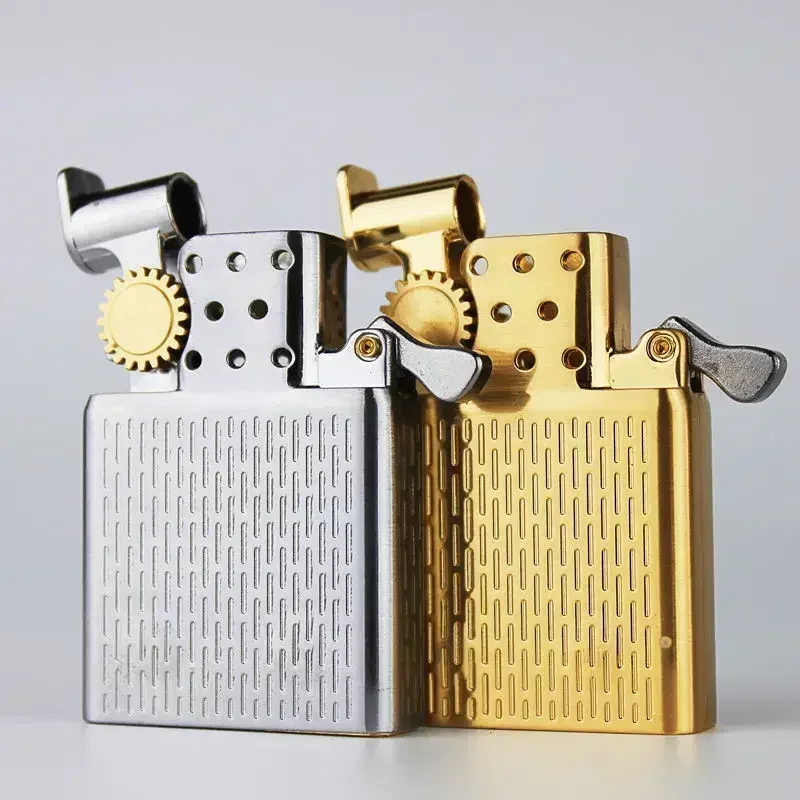 ZORRO Gas/Oil Lighter Inner Insert Parts Flint Grinding Wheel Brass White Steel Cigarettes Lighters Replace 912 915 902