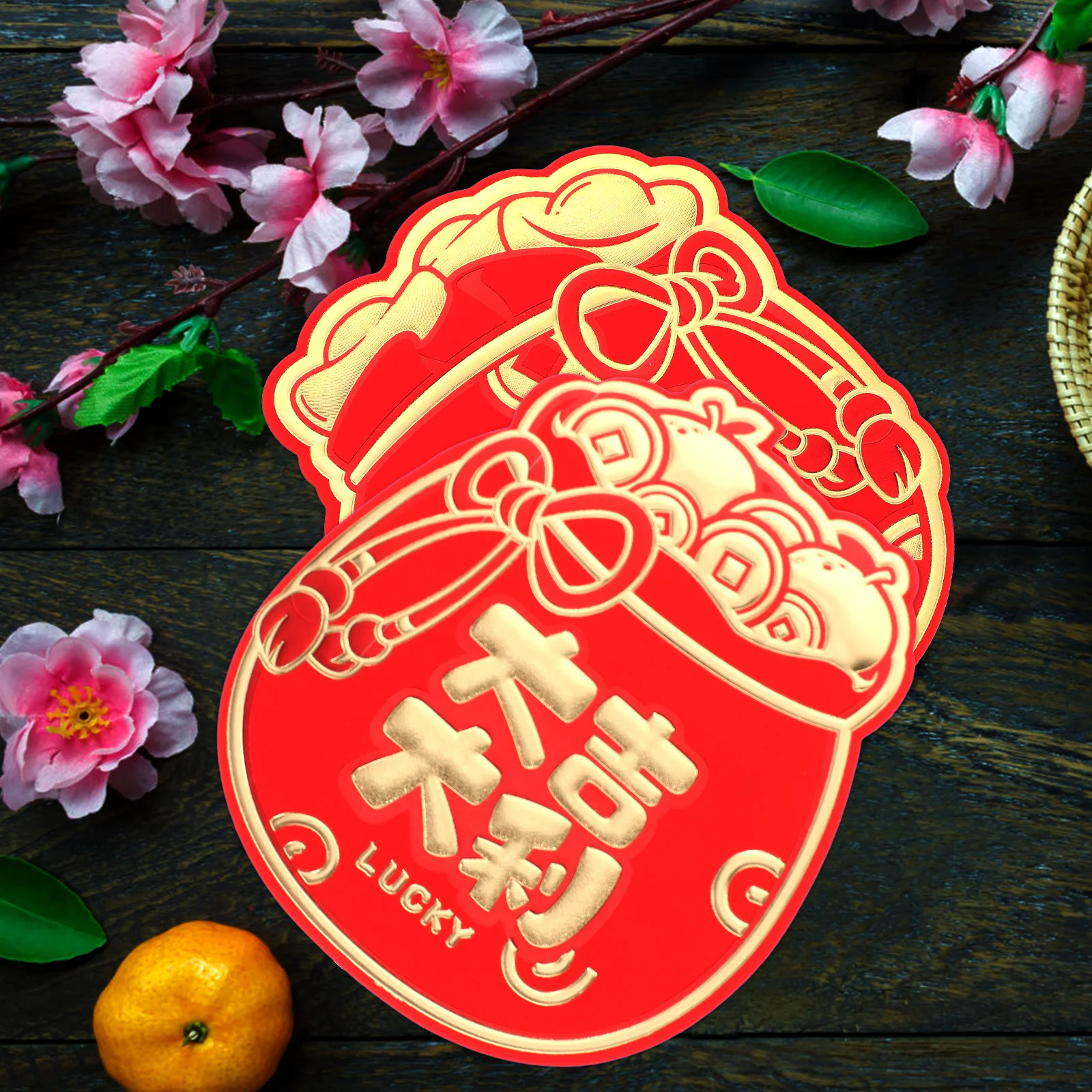 12Pcs New Year Red Packets Paper Money Pouches Year of Dragon Red Envelopes 2024 Traditional Lucky Gift 2024 Money Bag