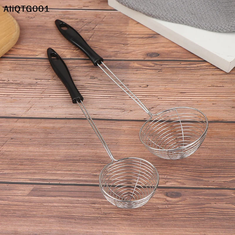 Stainless Steel Wire Hot Pot Drain Scoop Oil Spill Skimmer Kitchen Sink Drainage Tool for Home Cooking