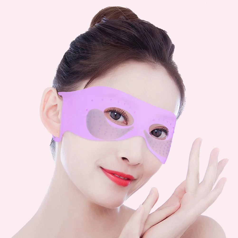 

2Pcs Silicone Eye Mask Ergonomic Portable Reusable Double sided Massager Relieves Fatigue Dry Eyes Dark Circles Household Soft