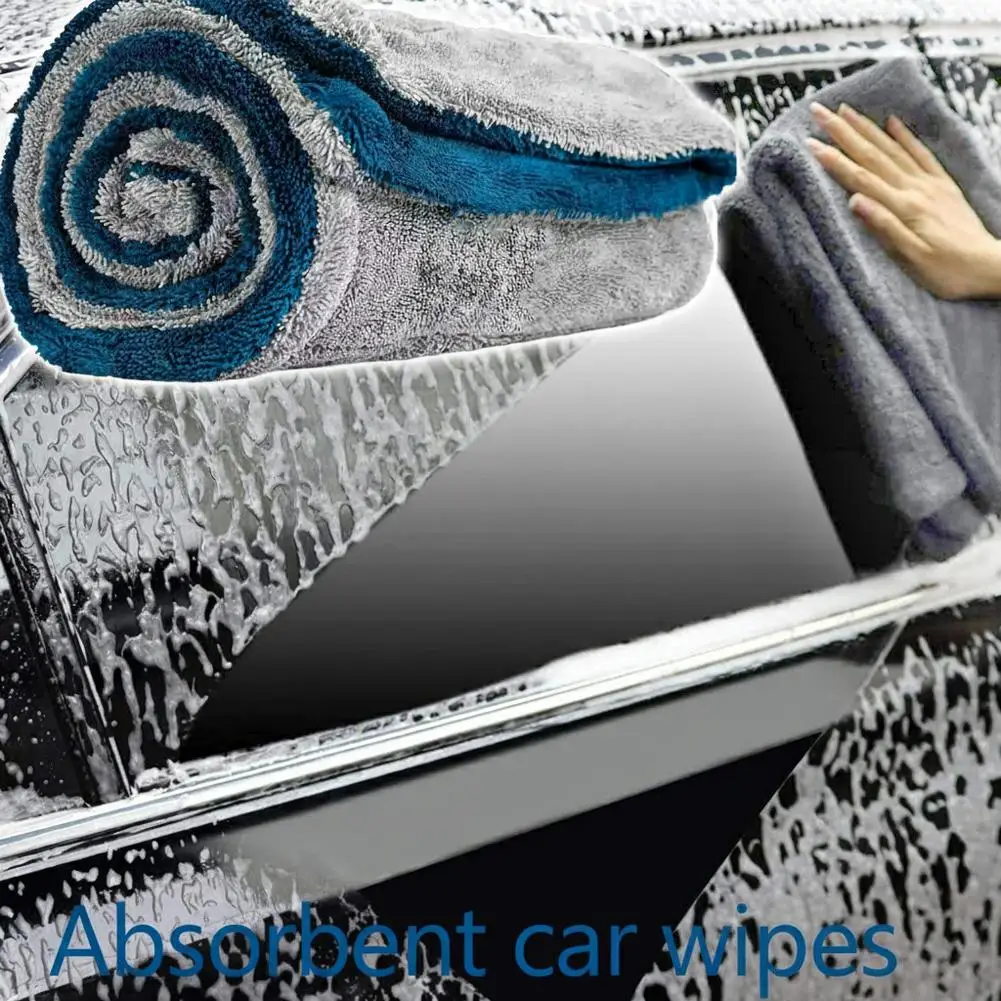 AB Double Sides Car Wash Microfiber Towel Cleaning Drying Cloth Drying Towel Car Care Detailing Car Wash Towel Supplies