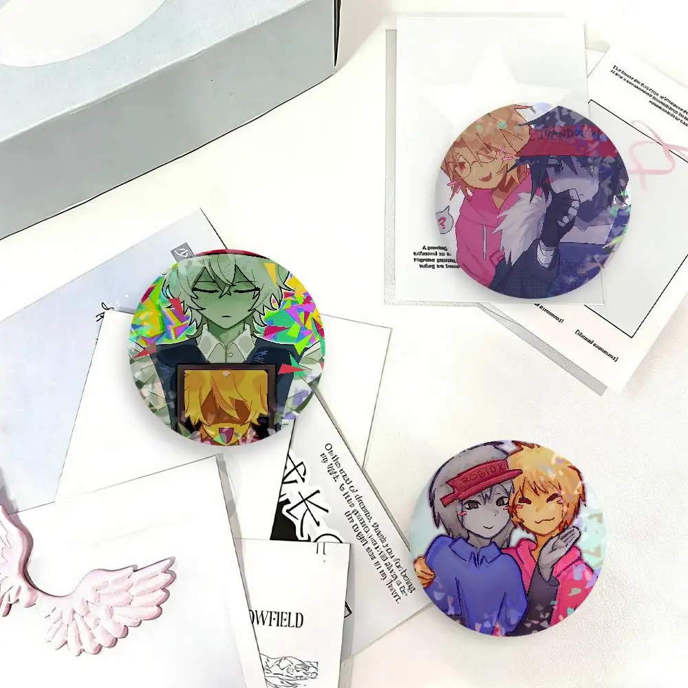 Game B-Bad T-Things Andrew Ivan Laser Badge Creative Brooches Backpack Accessories Make Great Gifts For Friends Children