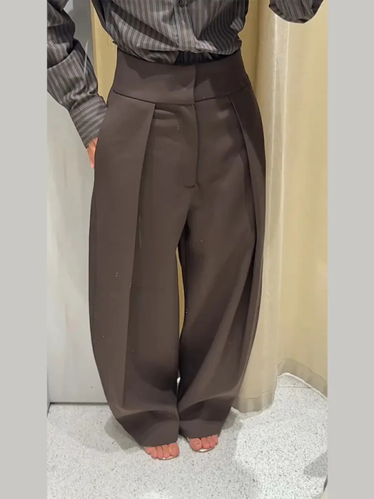 عادية مخطط قميص مستقيم مجموعة بناطيل رجالي المرأة ريترو شيك الخصر مقصوص قميص فضفاض السراويل مجموعات سيدة الخريف الكلاسيكية الشارع وتتسابق #1