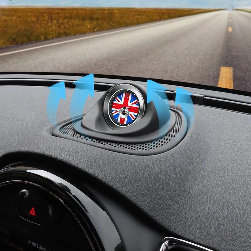 Car Clock Ornament Watch Decoration Interior for Mini Cooper One S JCW F54 Clubman F55 F56 F57 2014-21Union Jack Accessories