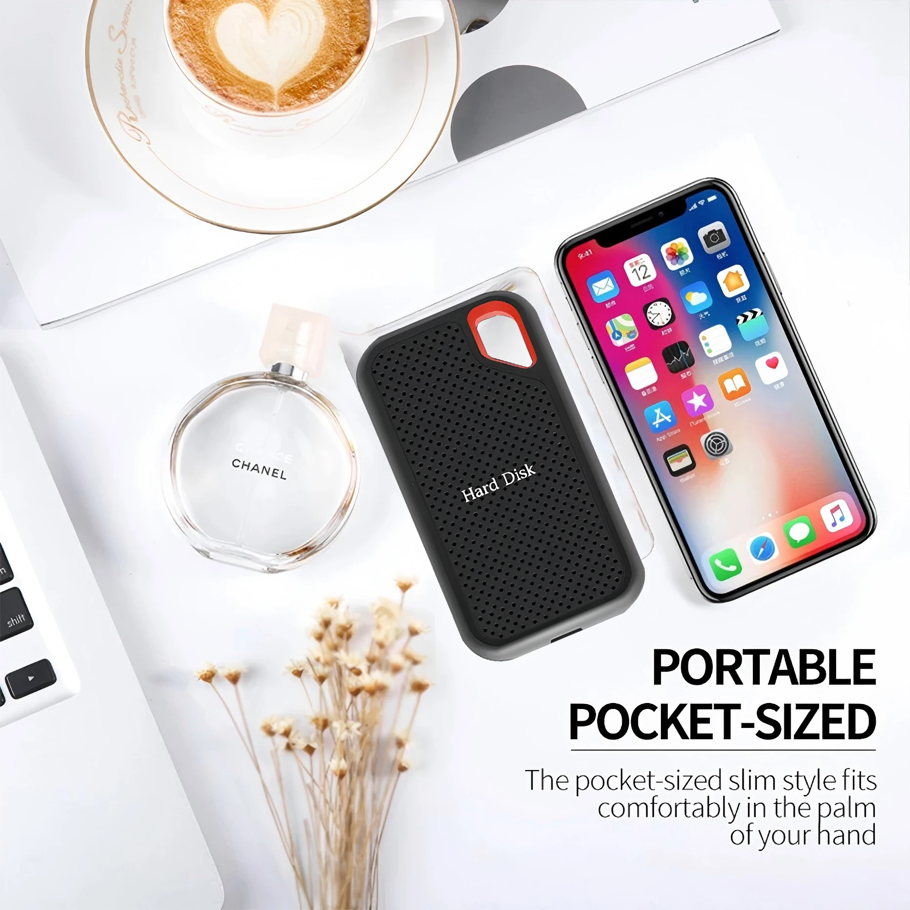 أقراص صلبة خارجية بسعة كبيرة 256 تيرا بايت 2 تيرا بايت 4 تيرا بايت محرك الحالة الصلبة المحمول من النوع C USB3.1 سرعة نقل سريعة لسطح المكتب/الكمبيوتر الشخصي/ماك #6