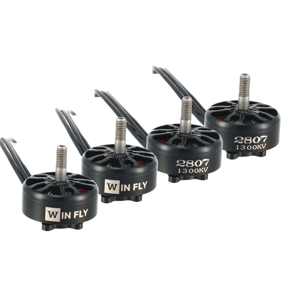 4 Pcs Flashhobby A2807 Winfly 2807 1300KV Brushless Motor 5mm Shaft 2‑6S For 7 Inch Long Range FPV Quadcopter Drone