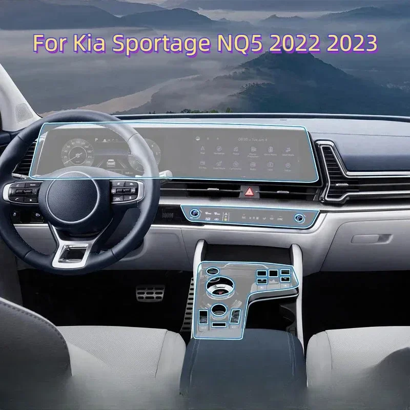 

TPU scratch-resistant protective film for the center console, instrument panel, and navigation of the Kia Sportage NQ5 (2022/202