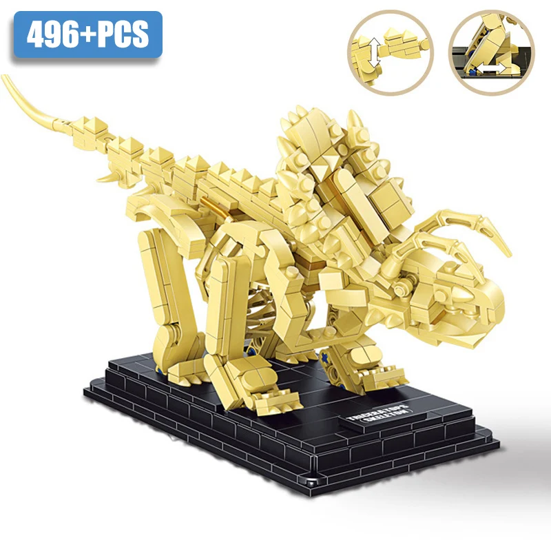 Jurassic Dinosaur World Park T-rex Triceratops Skeleton Building Blocks Indominus Rex Dino Fossil Bricks Toys Gift For Children Jurassic Dinosaur World Park T-rex Triceratops Skeleton Building Blocks Indominus Rex Dino Fossil Bricks Toys Gift For Children