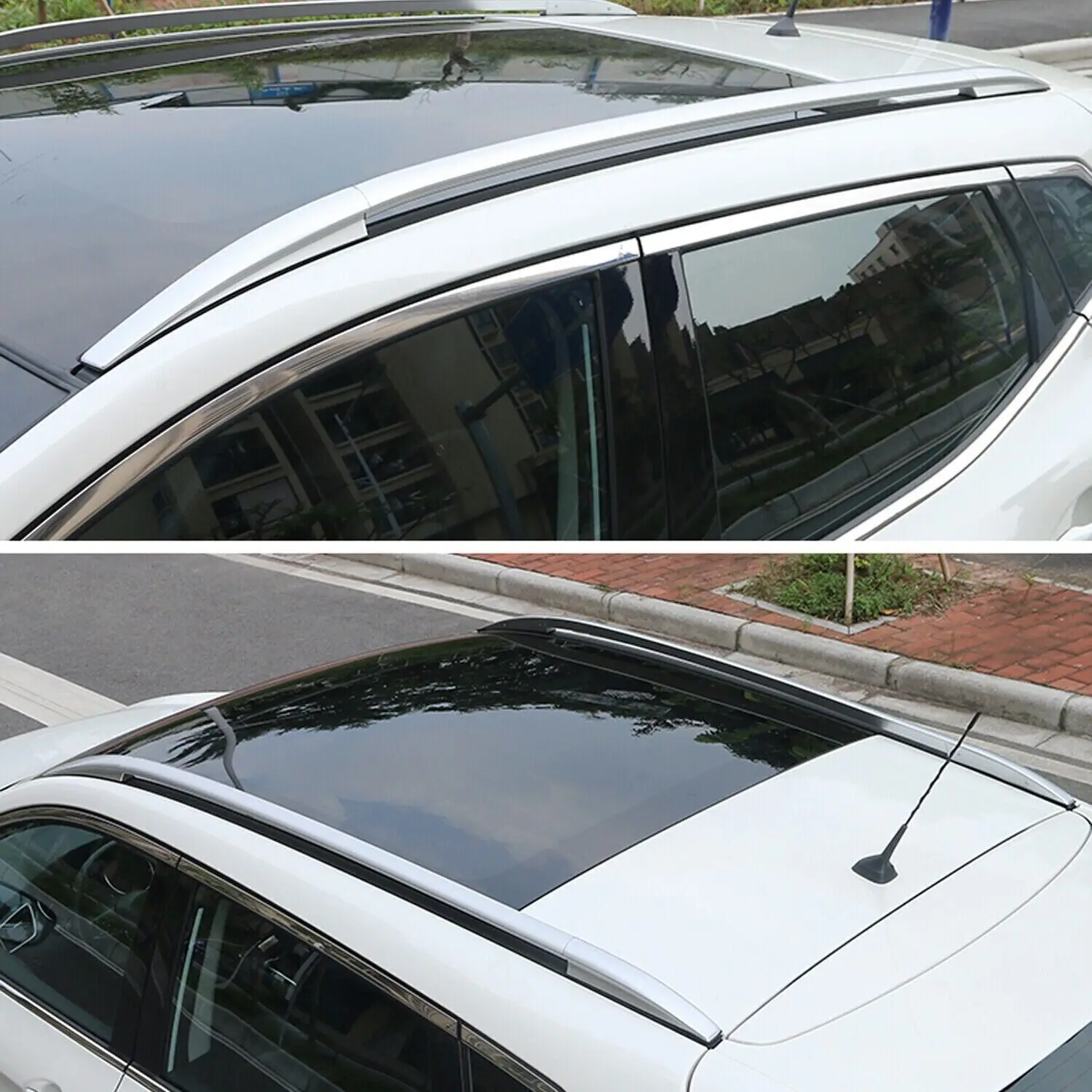 For Nissan Qashqai J11 2014-2021 Car Exterior Accessories Aluminium Alloy Car Roof Roof Rack Luggage Carrier Side Bars Rails