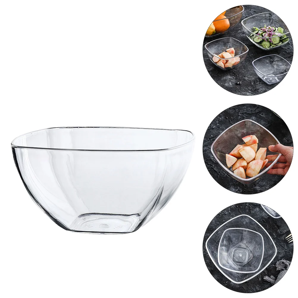 

Salad Bowl Vegetable Large Capacity Big Serving Dessert Food Shop Mixing Acrylic