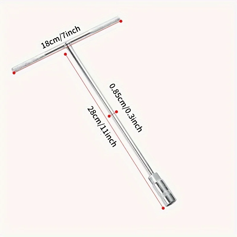 Premium T-Handle Metric Socket Set - 8, 10, 12, 14mm Hex Sizes for Enhanced Grip & Precision Repair