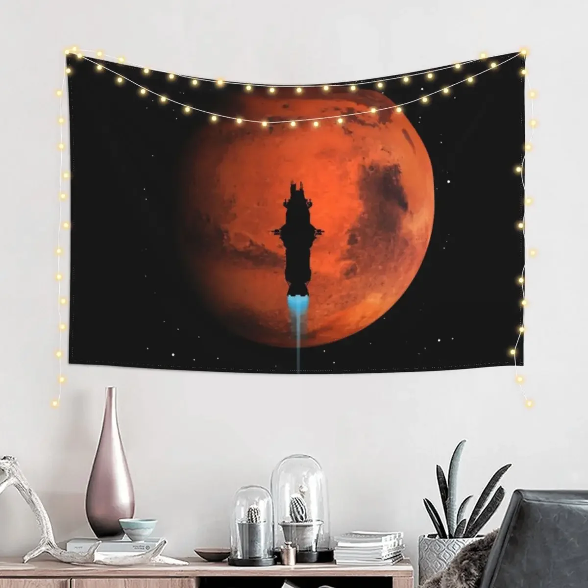 Rocinante Silhouette Poster Tapestry Outdoor Decor Room Decoration Aesthetic Wall Hanging Christmas Decoration Tapestry