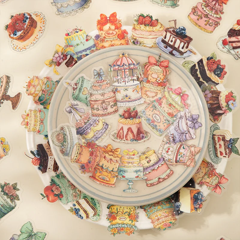 30pcs/1lot Kawaii Stationery Stickers Sweet Breeze Junk Journaling Decorative Scrapbooking for stickers Scrapbook