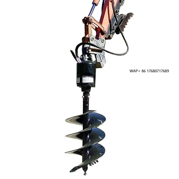 Excavator Attachments Hydraulic Earth Drill Auger with CE Certificate