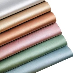 Pearlized Synthetic Leather Fabric Sheets Sheep Grain Immitation Faux Leather For Bags Shoes Bows DIY Craft Sheets W008