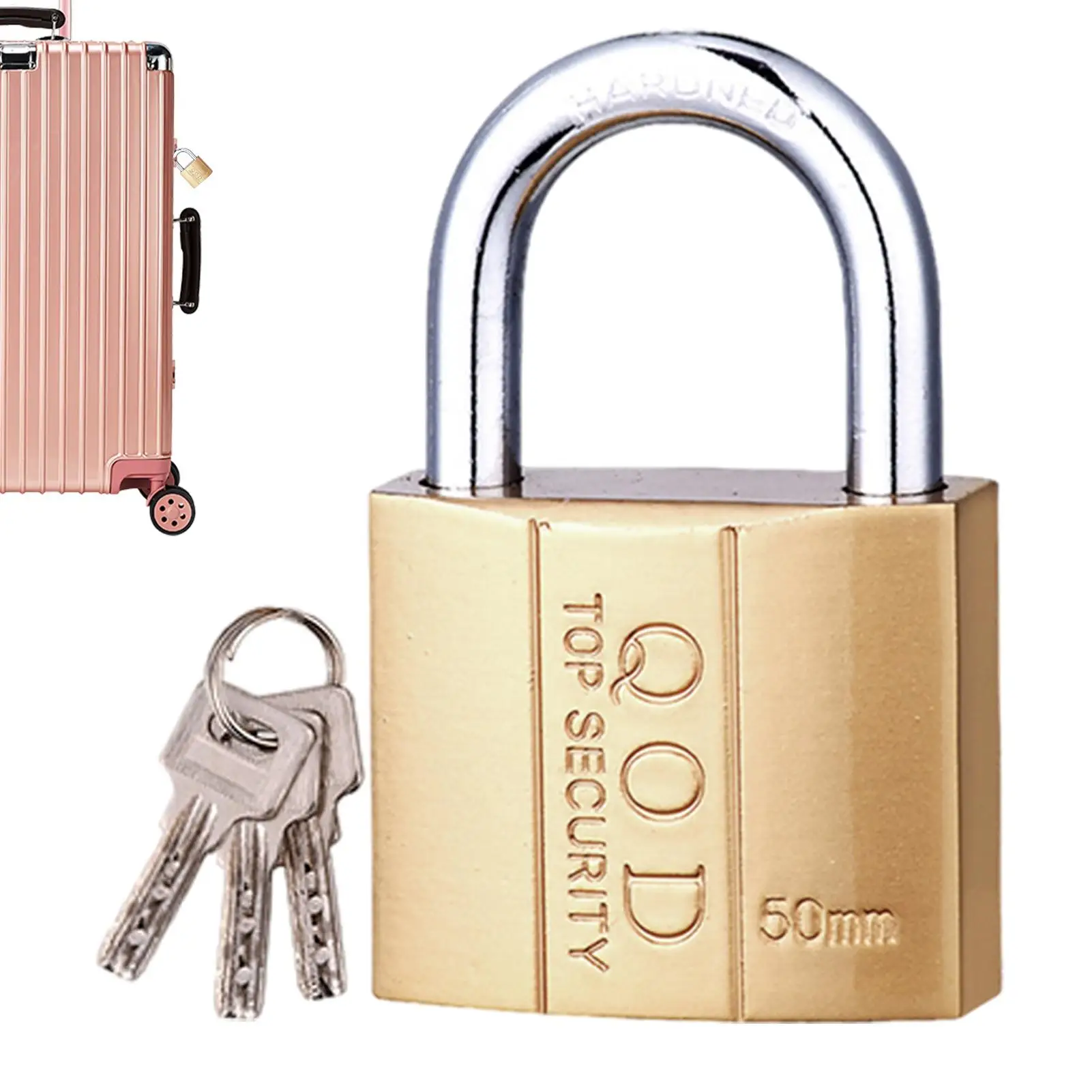 Padlock Luggage Case Locker High Security Pad Locks with 3 Keys for Luggage Case Locker Home Improvement Hardware Anti-Theft