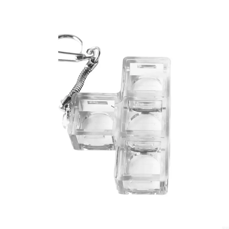 2026 New Fun Press Button Stress Reliever Keychain Clear Sugar Block Gift for Students Friend Birthdays