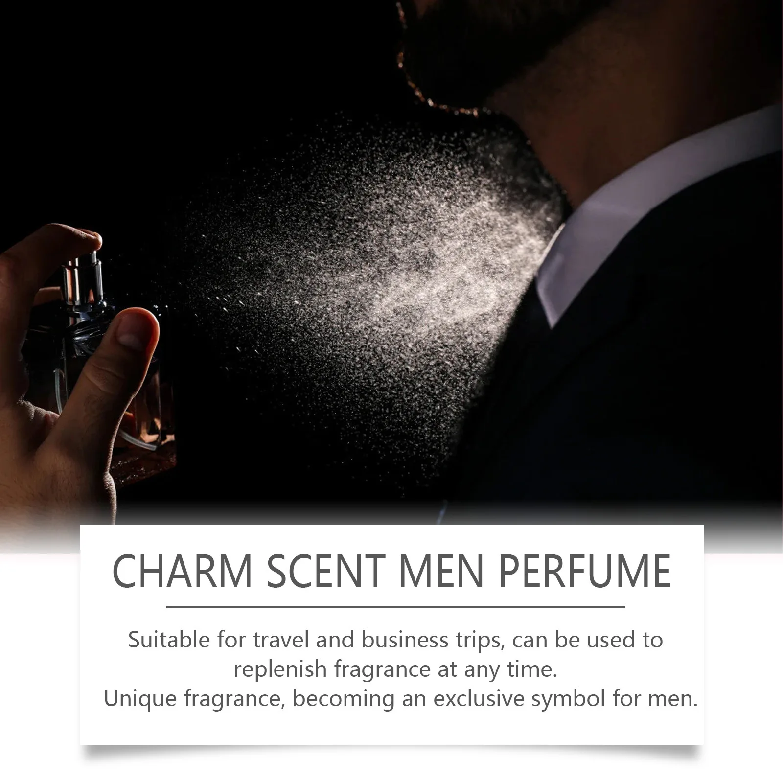 Homens sândalo perfume spray flertando feromônio não-estimulação perfume de longa duração romance data atrair fragrâncias femininas perfumes