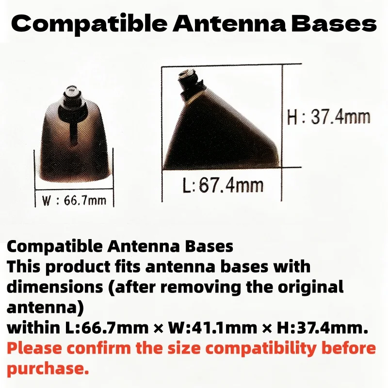 Universal Carbon Fiber Look Car Roof Top Mount Shark Fin Aerial Antenna Toppers Auto Radio AM FM Antenna Signal Amplifier Aerial