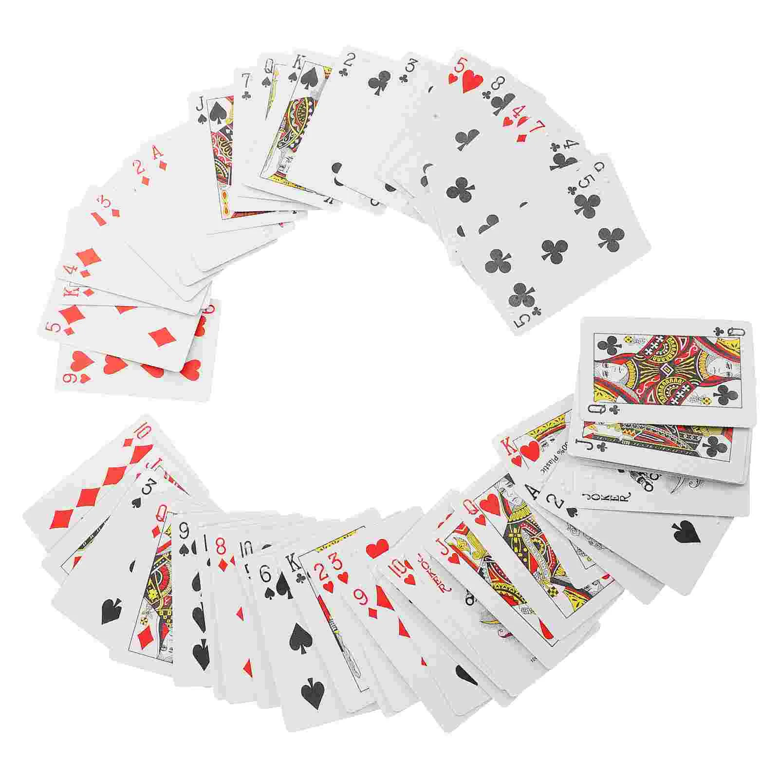 Braille Playing Cards Large-print for Elderly Learning Accessible Blind Friendly Supplies 9 Game Fun