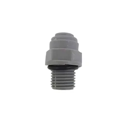 KegLand Duotight Push in -6.35mmx1/4inch Male (with Oring) (Bulkhead)  Plastic Quick Connect Pipe Hose Connector Fittings Joints