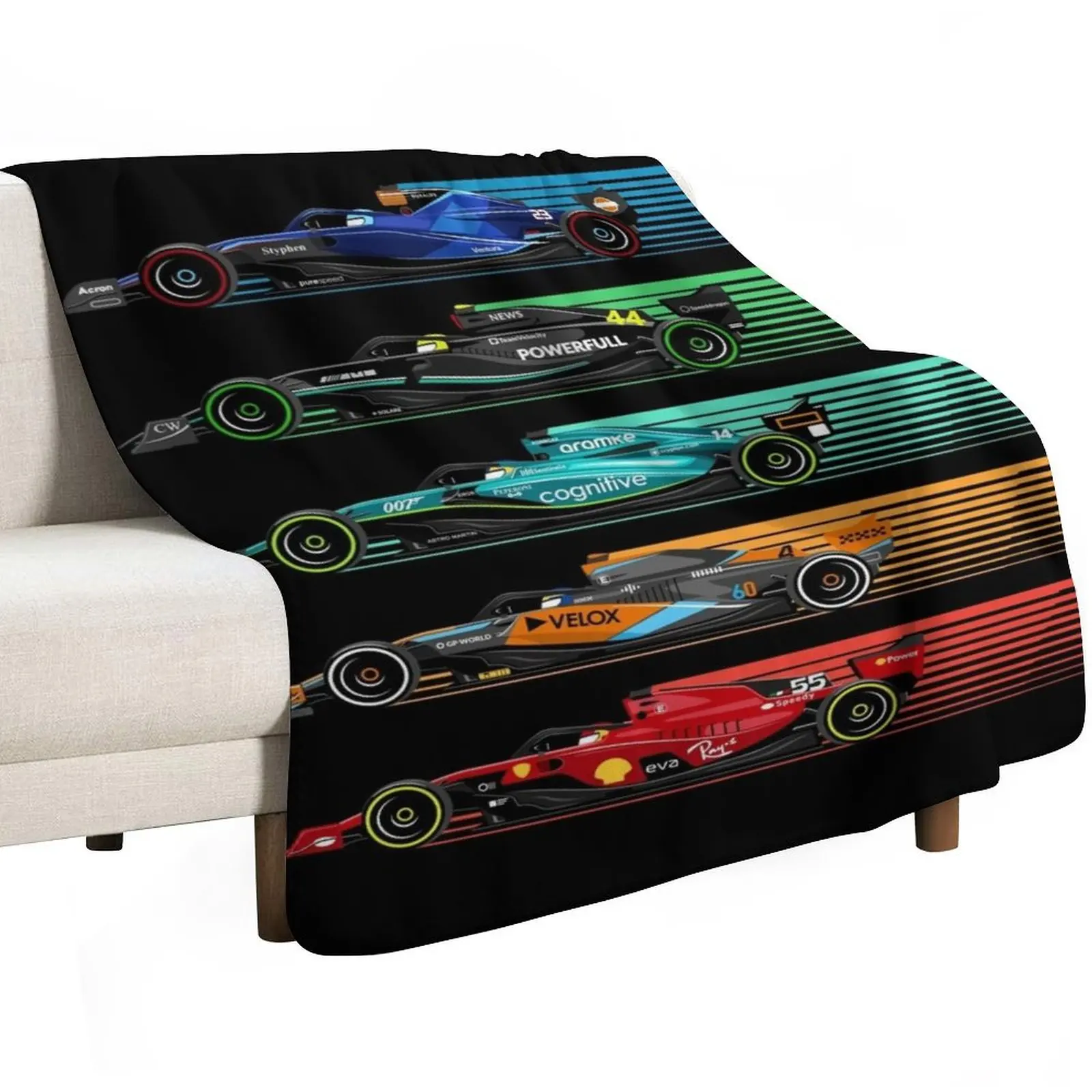 New Formula Racing Cars Throw Blanket Polar Flannels Summer Beddings sofa bed Luxury christmas gifts Blankets