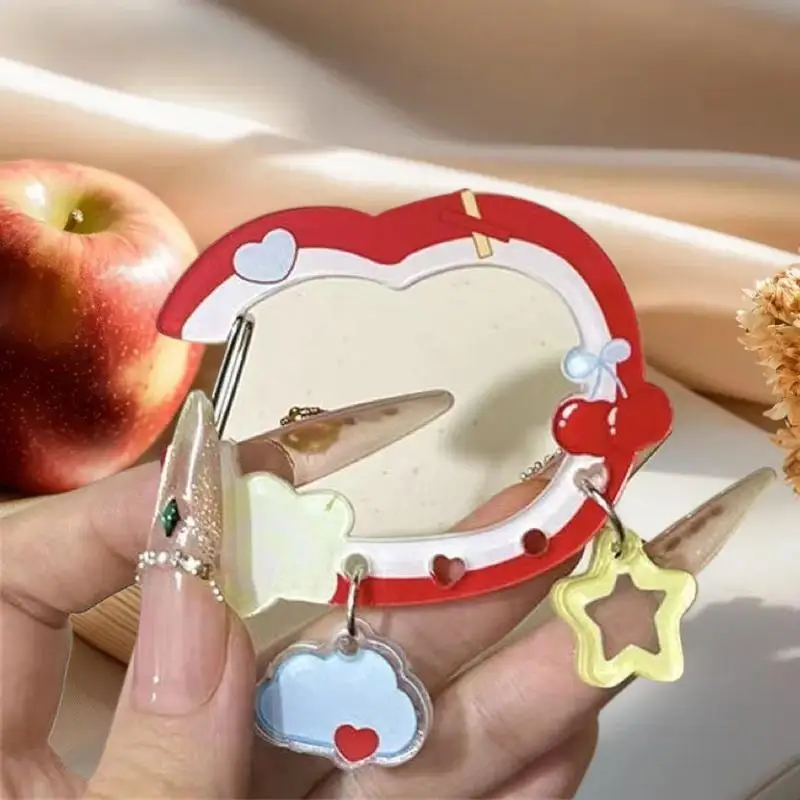 Cute -shaped Star Cloud Pendant Carabiner Mountaineering Buckle Acrylic Keychain Multipurpose Keyring Hook Bag Hanging Gift