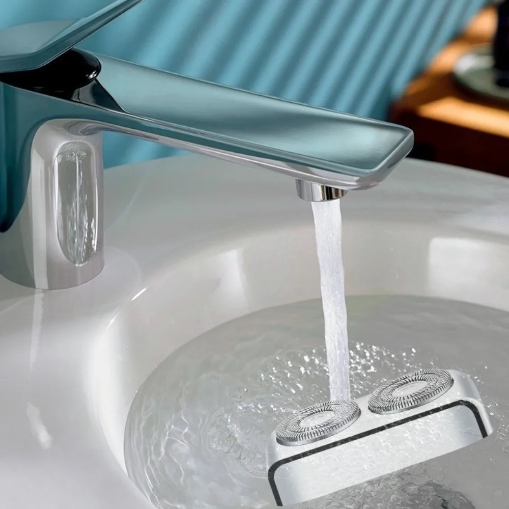 

Мини-электробритва с двойной головкой, высокоскоростной мотор, водонепроницаемая конструкция, триммер для бороды для мужчин, безопасное для кожи влажное и сухое бритье