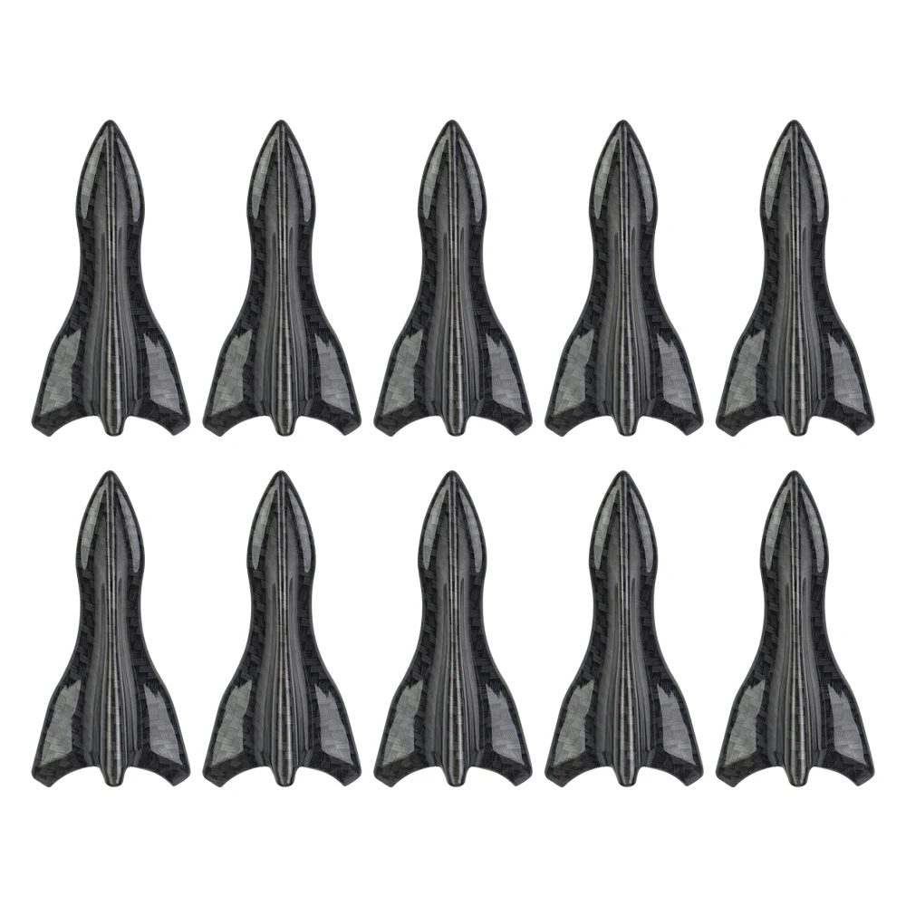 10 قطعة سقف خلفي زعانف القرش سبويلر الجناح عدة العالمي سقف السيارة المفسد الوفير سبويلر زعانف القرش الناشر مولد دوامة #6