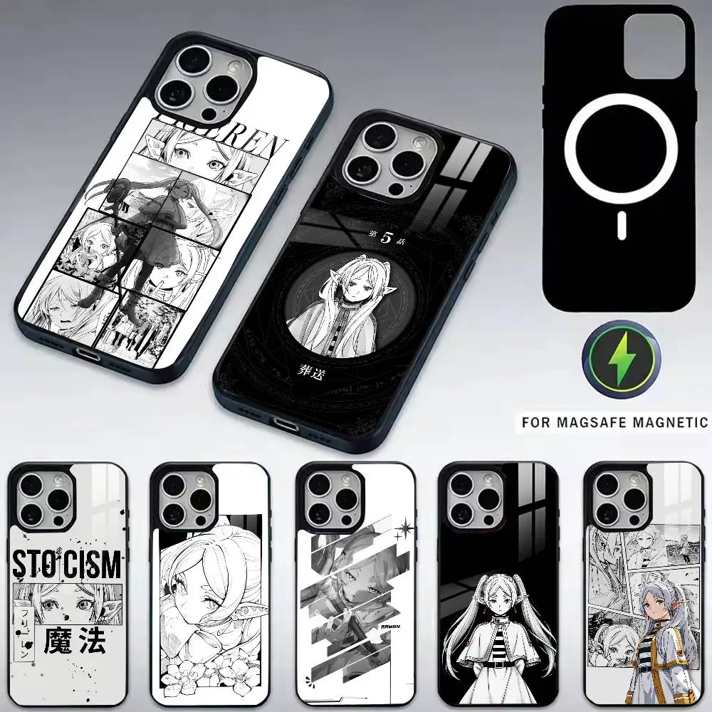 

FrierenS BeyondS Phone Case For iPhone17,16,15,14,13,12,11 Plus,Pro Magnetic with Magsafe Wireless Charging