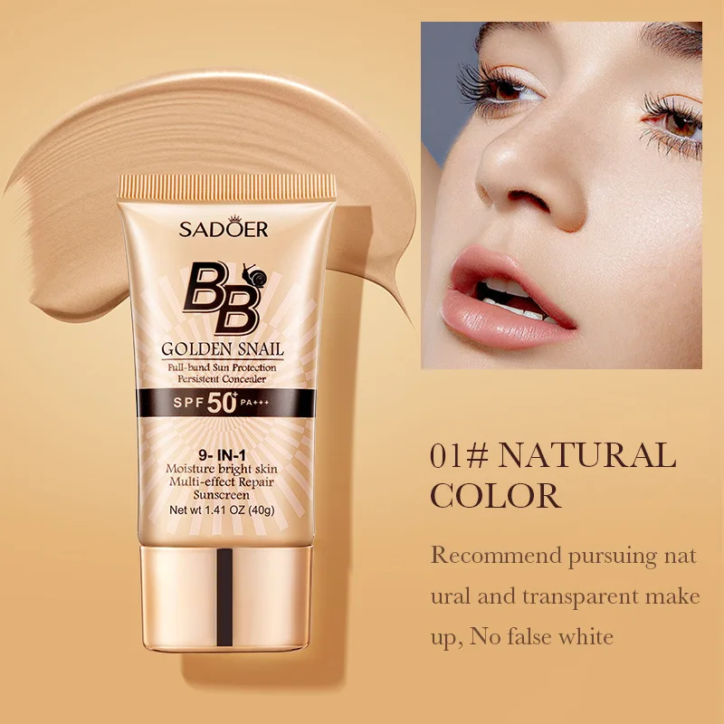 Oil-Control Matte BB Cream Liquid Foundation กันน้ํา Lasting Full Coverage Acne Spot Dark Circle คอนซีลเลอร์ครีมทาหน้าหน้าขาวใสแบบสาวเกาหลีบูสติ้งครีมผิวใสเร่งด่วน!!ท้าพิสูจน์จํานวน 3 แต่งหน้า