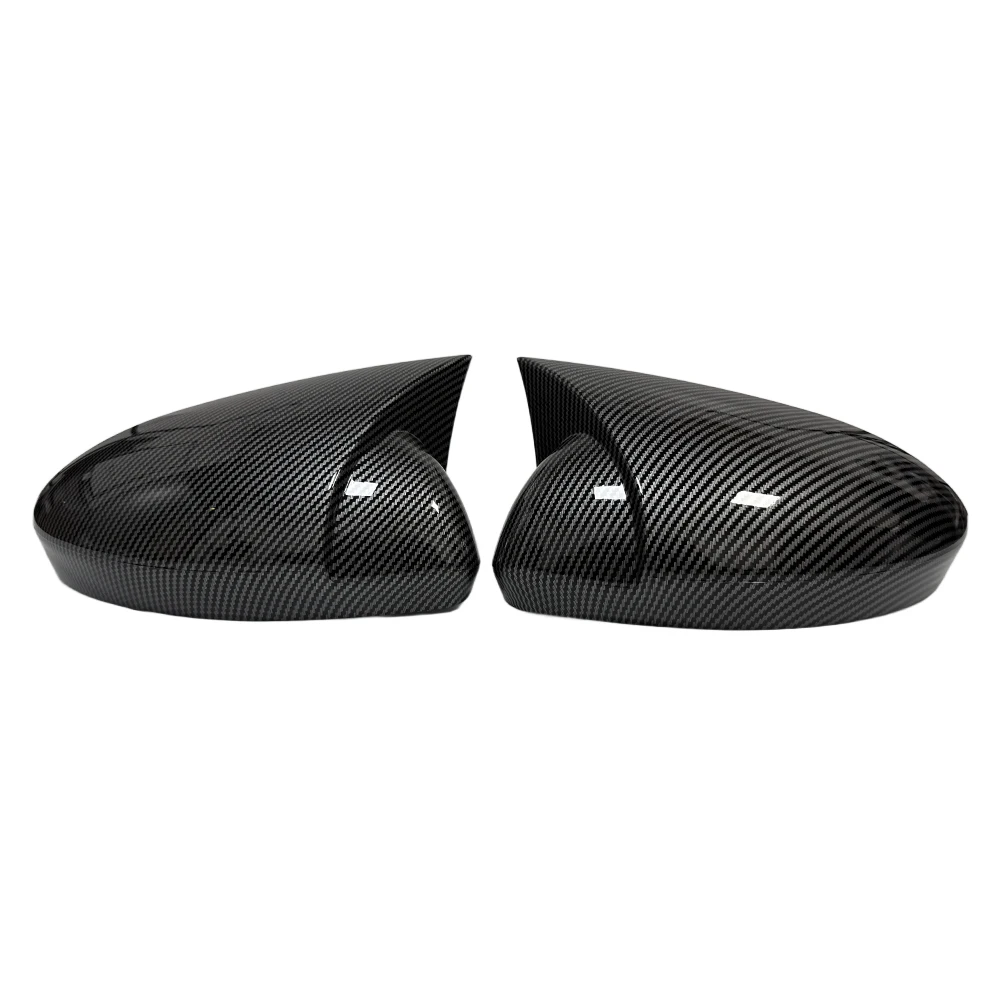 For Renault Megane 4 MK4 2016-2020 Car Rearview Side Mirror Cover Wing Cap Sticker Exterior Door Case Trim Carbon Fiber Auto view 5