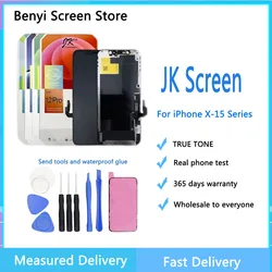 JK LCD Display For iPhone X XS XR 11 11ProMax 12 12Pro 12proMax 13 14 15promax Touch Screen Digitizer Assembly Support True Tone