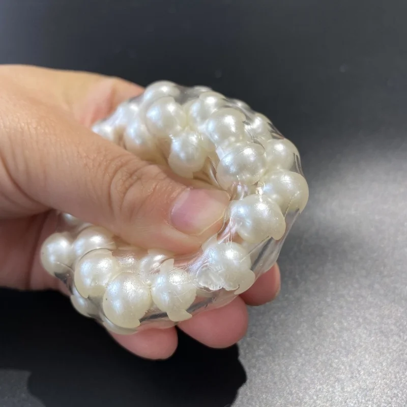 Jouets de relaxation en perles acryliques amusantes, 2 pièces, jouets à presser pour l'exercice et la relaxation des mains, idéal pour anniversaire, vacances