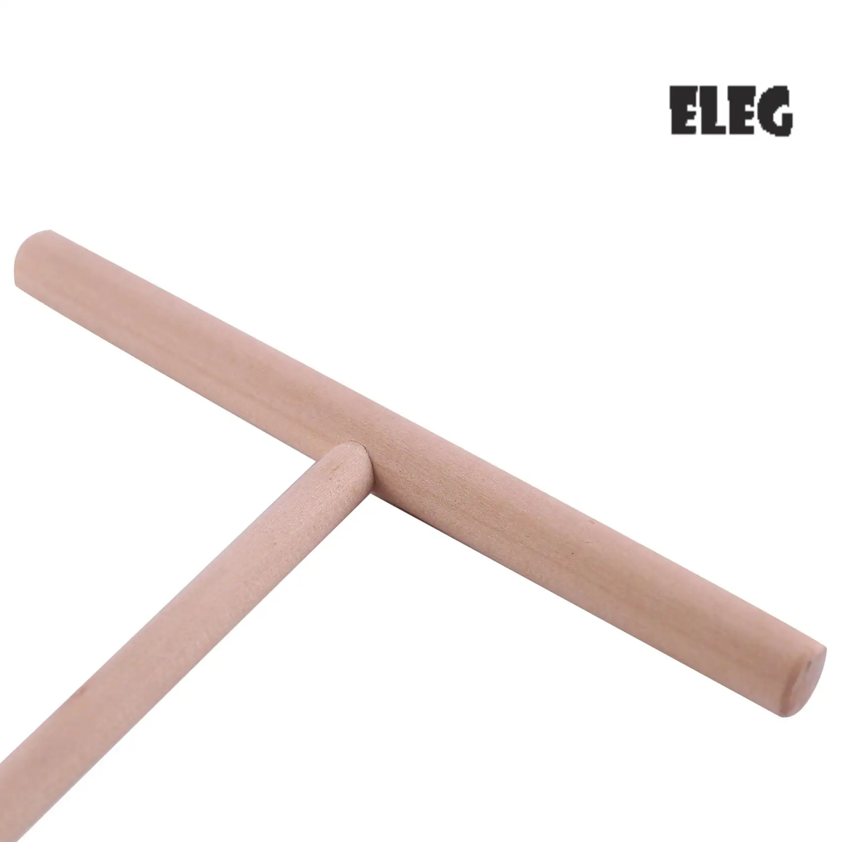 

ELEG-Practial T Shape Crepe Maker Pancake Batter Wooden Spreader Stick Home Kitchen Tool Kit DIY Use 1Pc