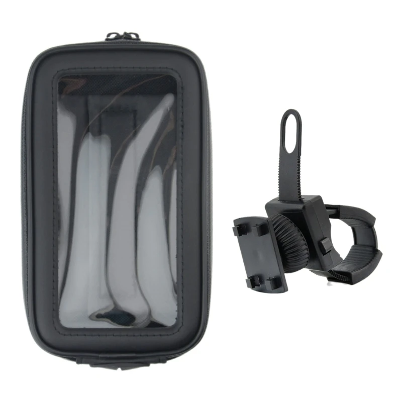 

Handlebar Holder with USB Port for 4.7-6.5" Phone Motorbike Waterproof Phone Bag 360 Degree Rotating Phone Mount Stand 896C