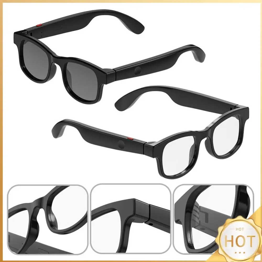 

AI Translation Smart Glasses with 144 Language Smart Audio Sunglasses Built-in Mic & Speakers for Women Men