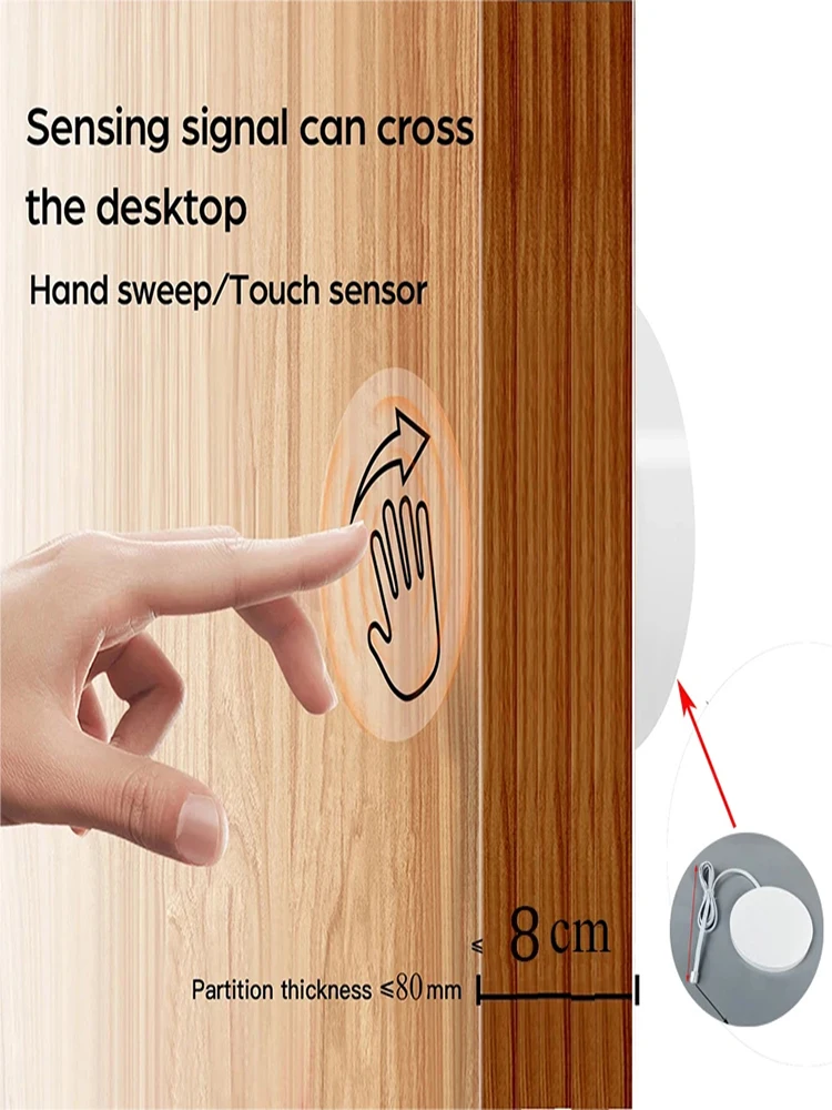 Dc3.7V 5V 12V 24V panneau de bois Led capteur tactile variateur 5A 60W interrupteur de Surface cachée pour bande lumineuse Led interrupteur tactile