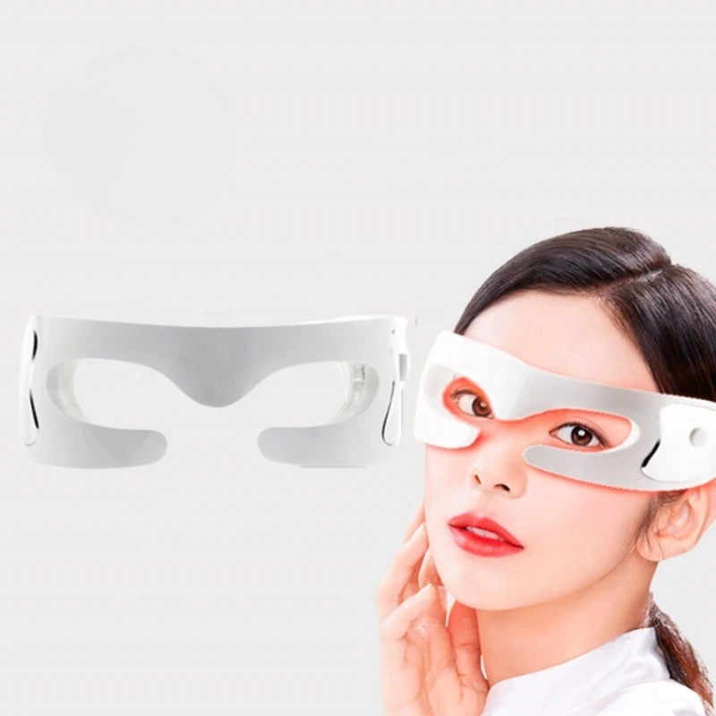 3D Anti-Wrinkle Heating Red Light Therapy Relief Eye Bags Wrinkle Removal Electric Massager Light Emitting Diode Eye Beauty Mask
