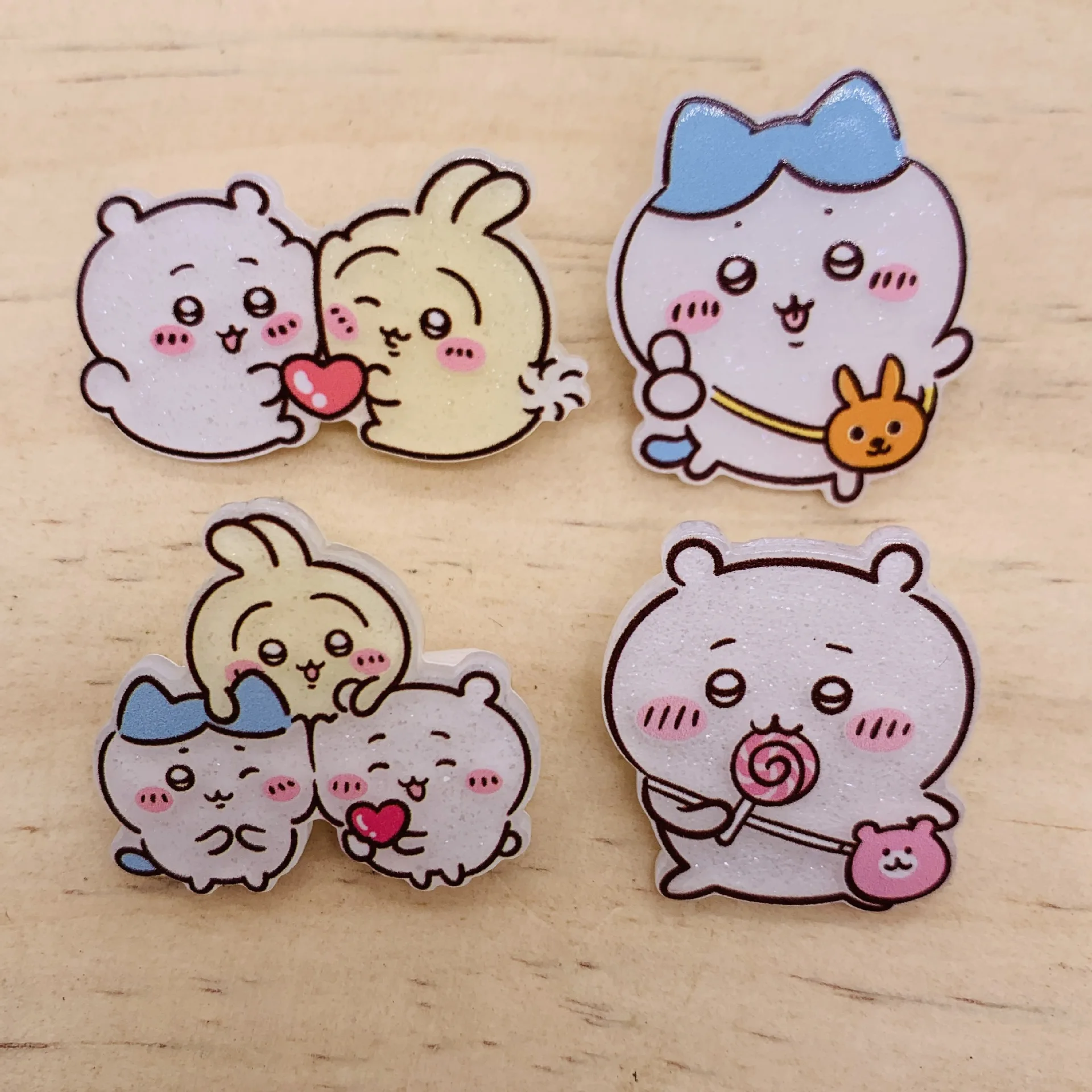 Miniso kreskówka urocza chiikawa giikawa broszka odznaka dekoracja studencka mały ba u sakchi pin mały prezent