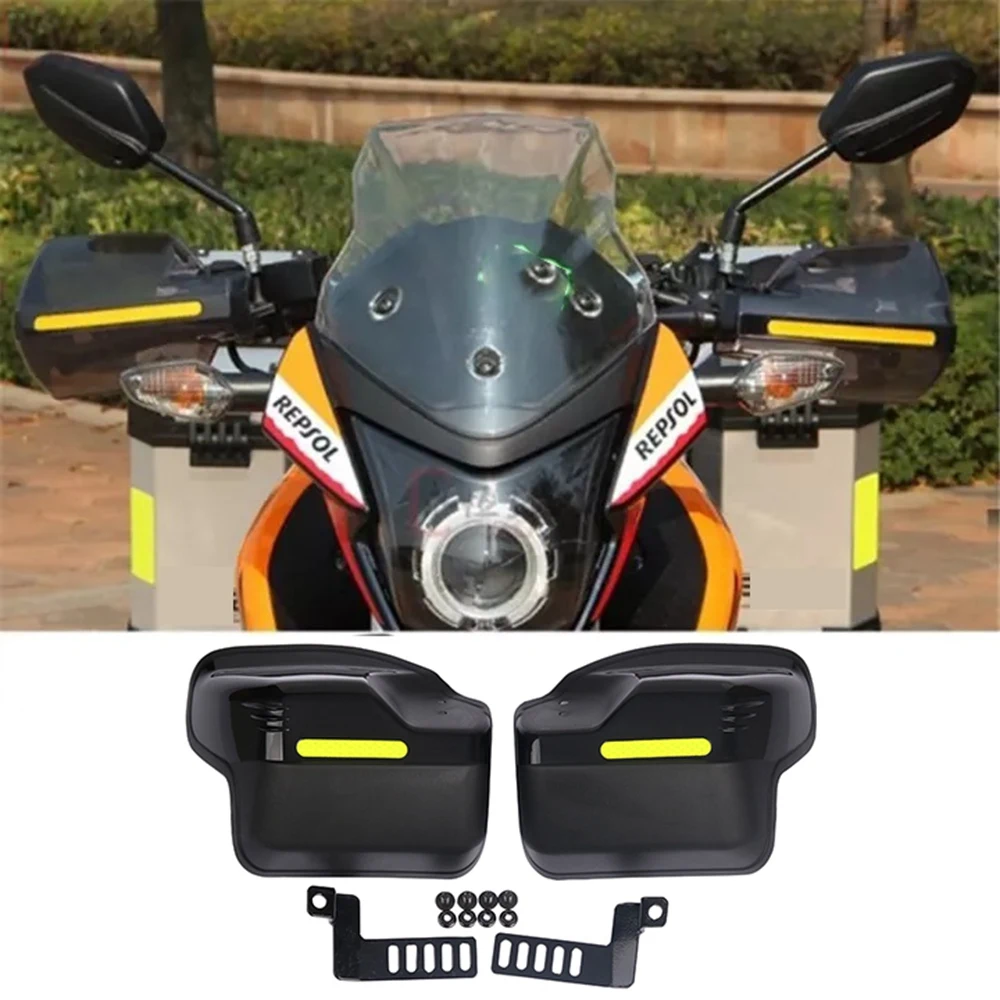 Motorcycle Hand Guard Handguard Shield Windproof Motorbike Motocross Universal Protector Protective Gear Black