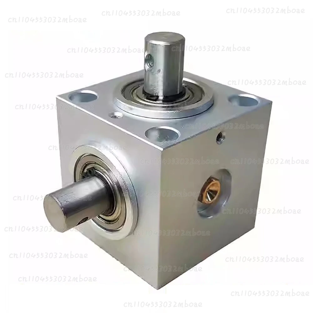 Vertical Type Right Angle Steering Gear Box 15mm Diameter Dual Shaft 2000RPM 12Nm 90 Degree Commutator 1.5M 20T