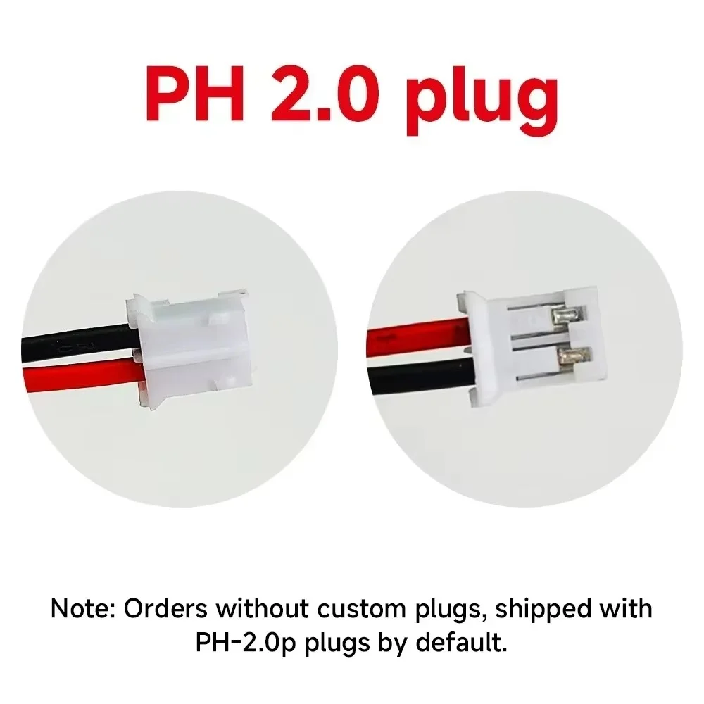 250mAh 502030 Battery 3.7V Lipo Polymer Rechargeable Li-ion Batteries Ph2.0mm for Bluetooth Headset Charging Case Wireless Mouse
