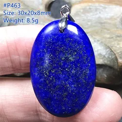 Natural Lapis Lazuli Necklace Pendant For Women Men Wealth Gift Stone Royal Blue Beads Crystal Silver Gemstone Jewelry AAAAA