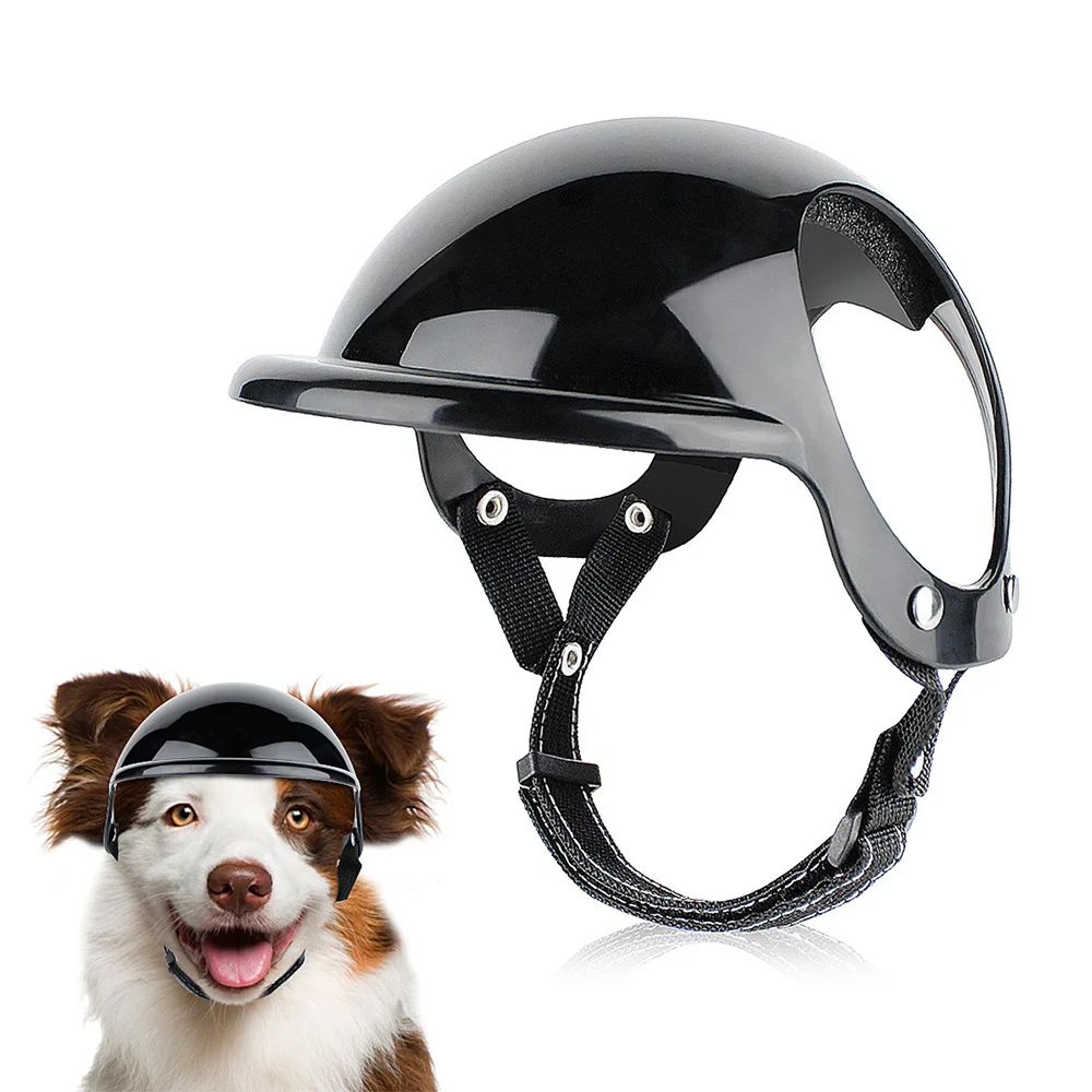 Sombrero de motocicleta para perros pequeños y medianos, casco para mascotas de pastor Shiba Inu, ideal para senderismo y ciclismo