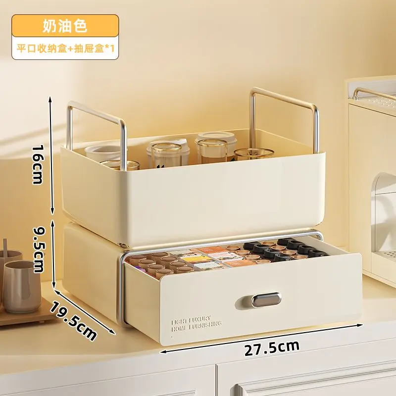 Desktop Storage Box Organizer Drawer Transparent Acrylic Desk Stationery Hand Account Storage Rack Desk Pen Holder