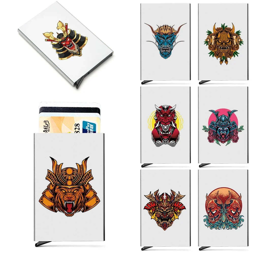 

Men Credit Thin Aluminium Metal Card Holder 2026 New ID Anti-theft Portable Monster Pattern Wallets Pocket Case Credit Card Box