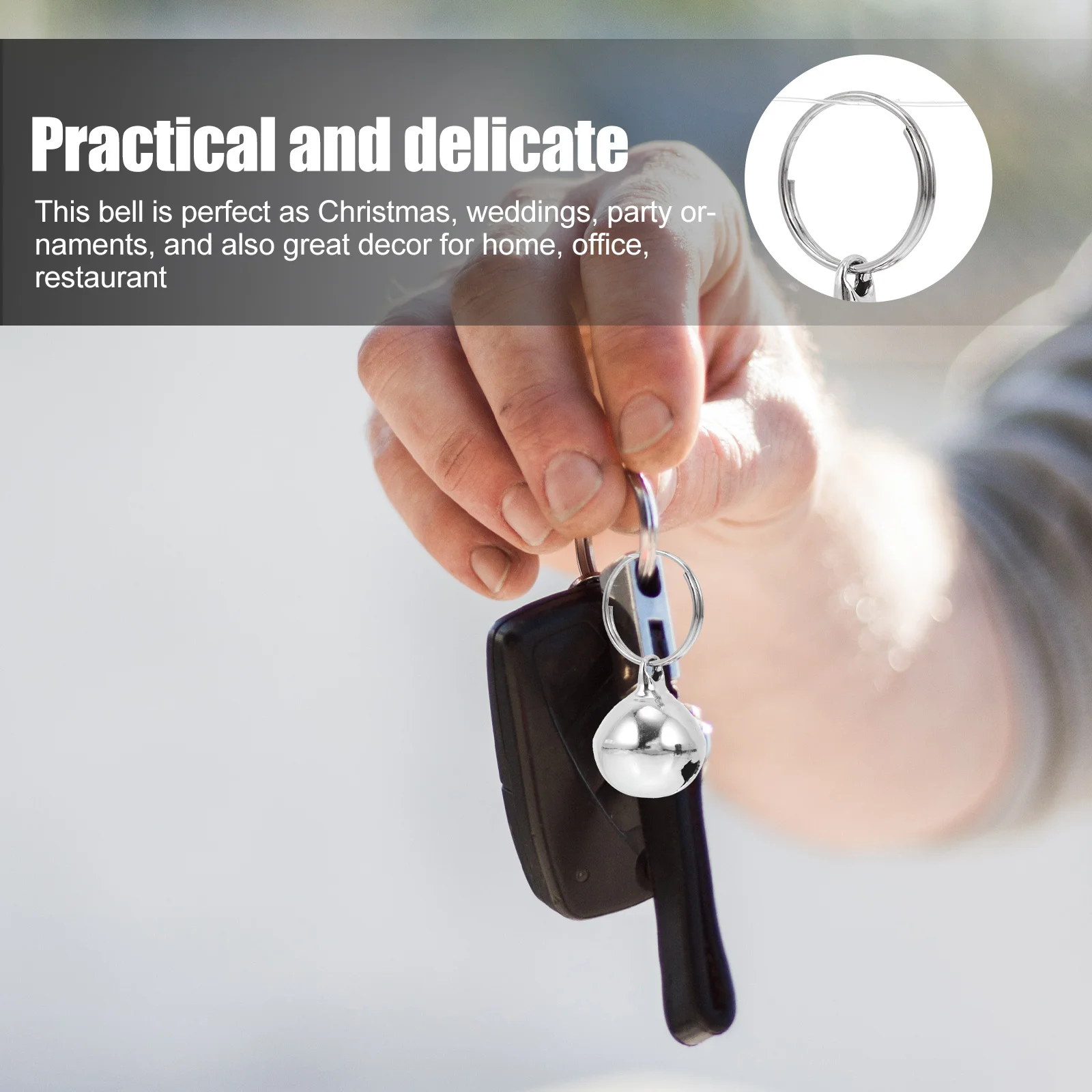 

24Pcs Metal Bell Ornaments for Christmas Weddings Parties Home Office Decor Practical Festive Atmosphere Enhancer