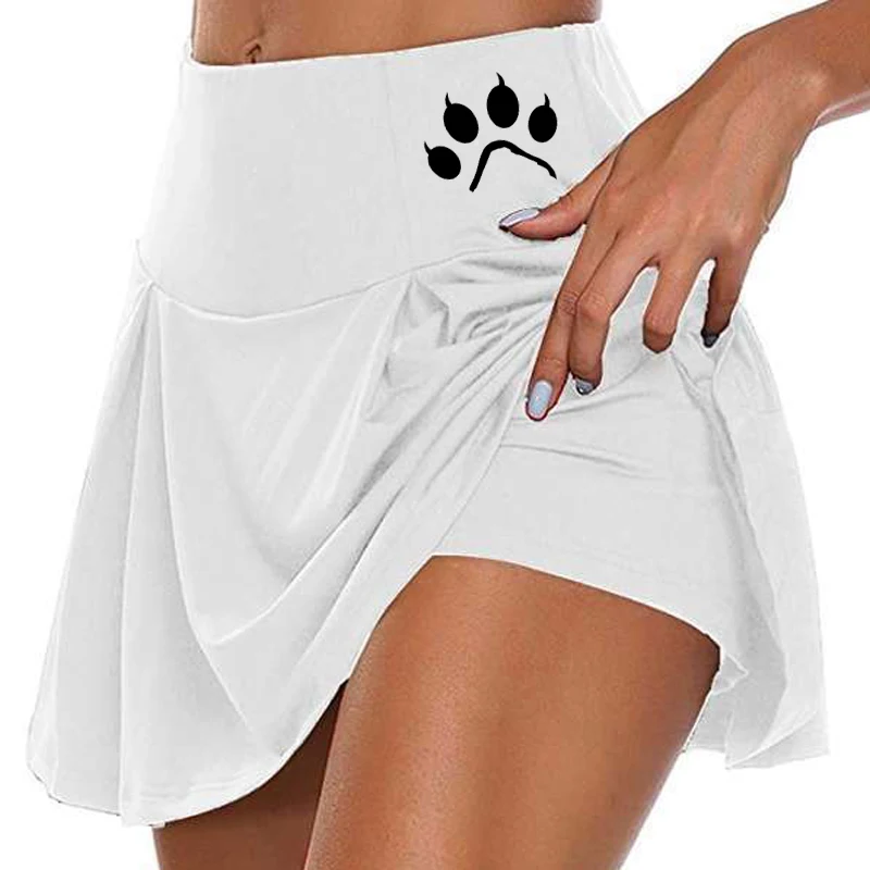 2023 Frauen niedlich bedruckte Tennis röcke Golf Fitness Mini kurzer Rock hohe Taille sportlich laufen kurze schnell trocknen Sport Yoga Shorts