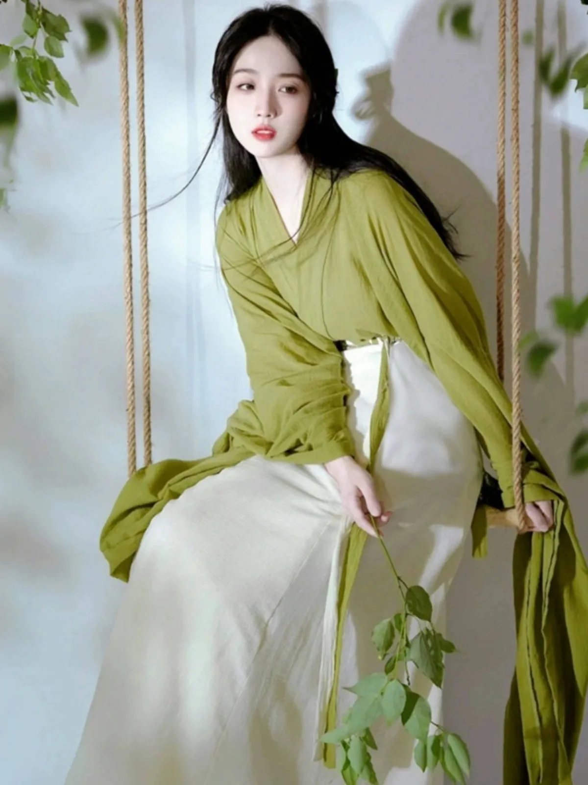 

Китайский комплект платья феи Hanfu, женская традиционная одежда в этническом стиле, халат в ленивом стиле, карнавальный костюм для выступлений